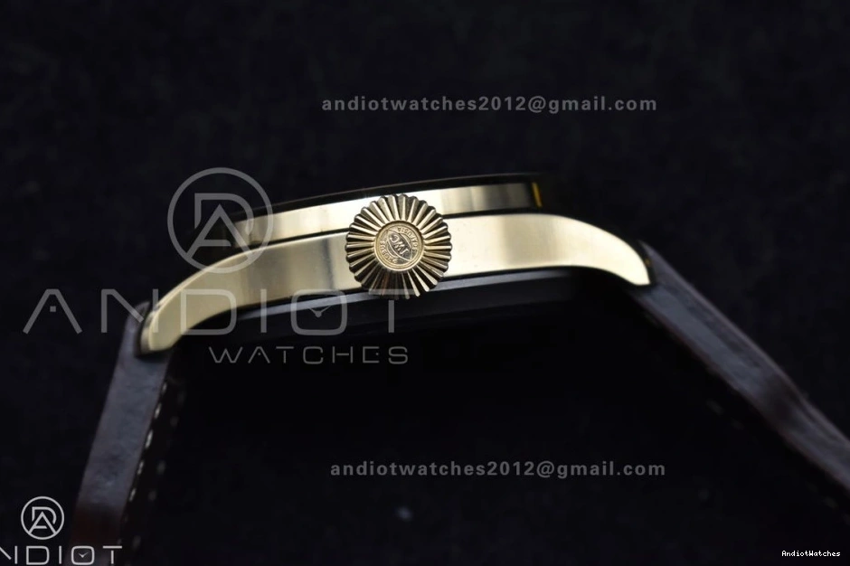 Brown on ZF Leather A Bronze Strap IW501005 Minimalist Real 519 1:1 Edition Dial Pilot Black Big Best 1121